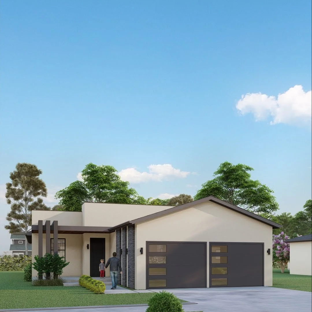 Front elevation of a Terra modular home